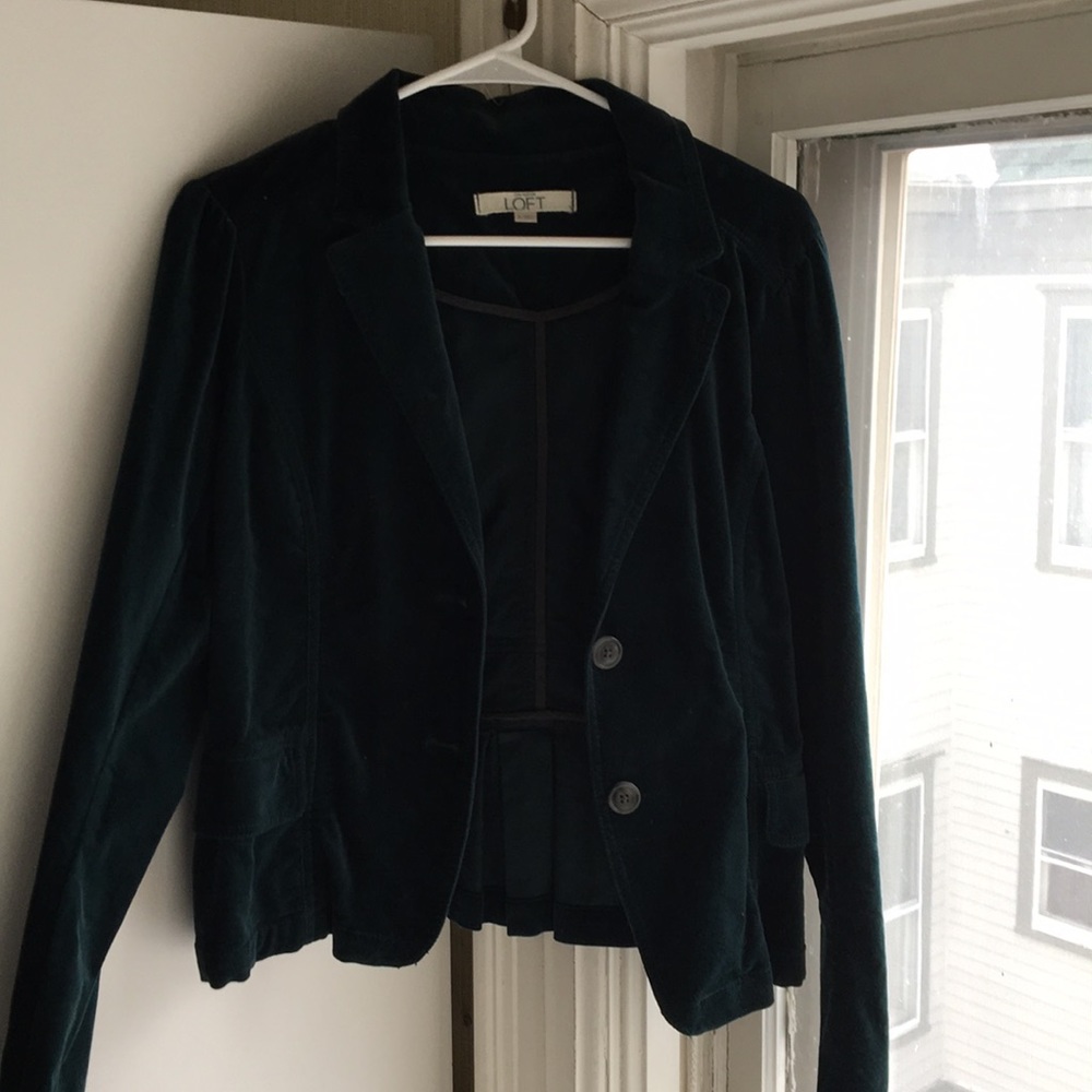 Ann Taylor Loft blazer - green - size 8